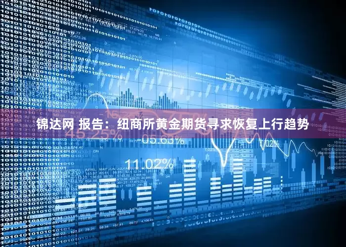 锦达网 报告：纽商所黄金期货寻求恢复上行趋势